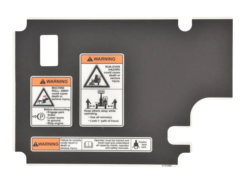 JLG Part # 4110188 | DECAL OVERLAY LH, EA