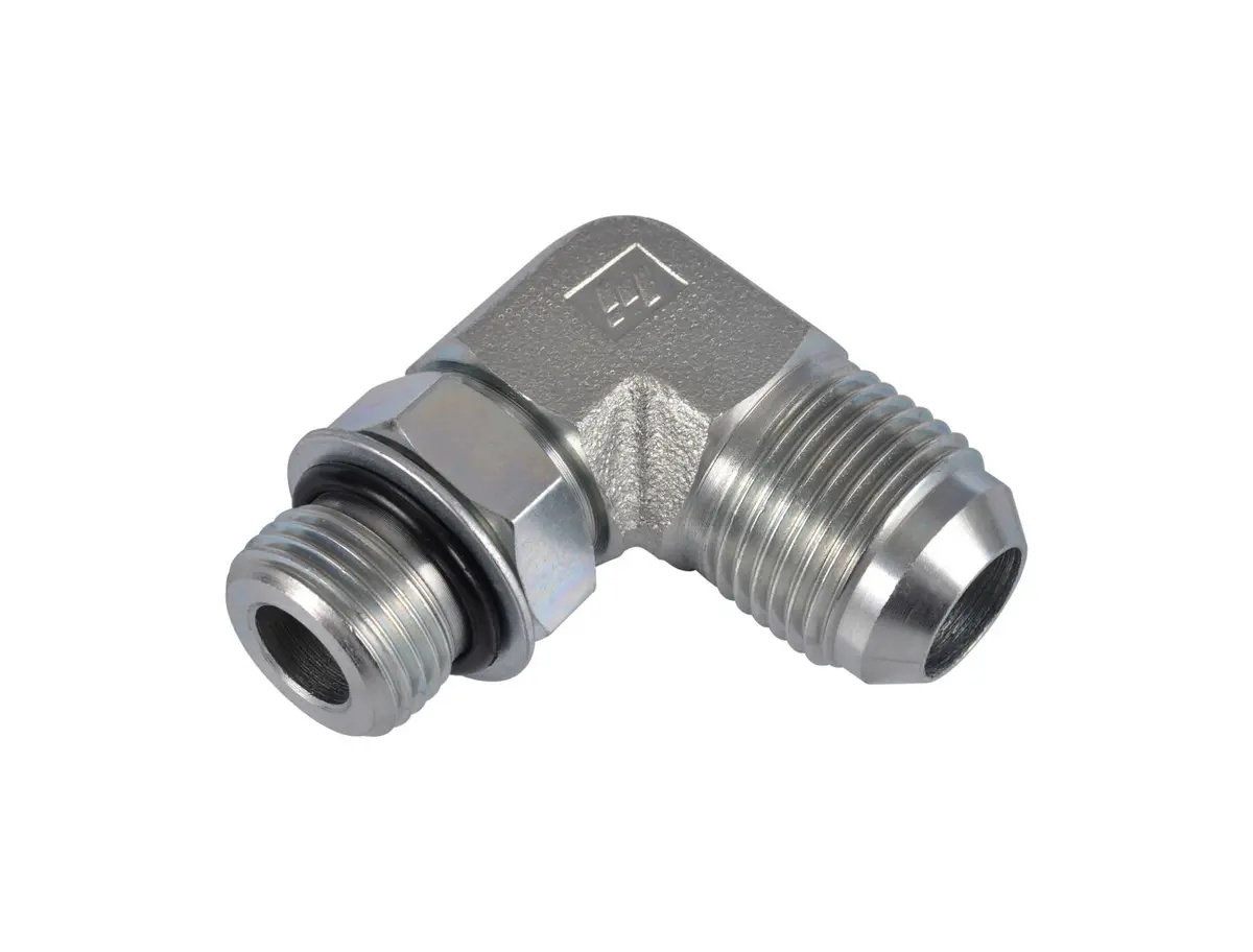 JLG Part # 2221042 | ADPT,,90 S JIC/ORB 10-8 FG, EA