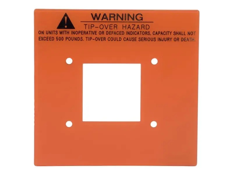 JLG Part # 7012672 | NAMEPLATE-CAP IND WARNING, EA