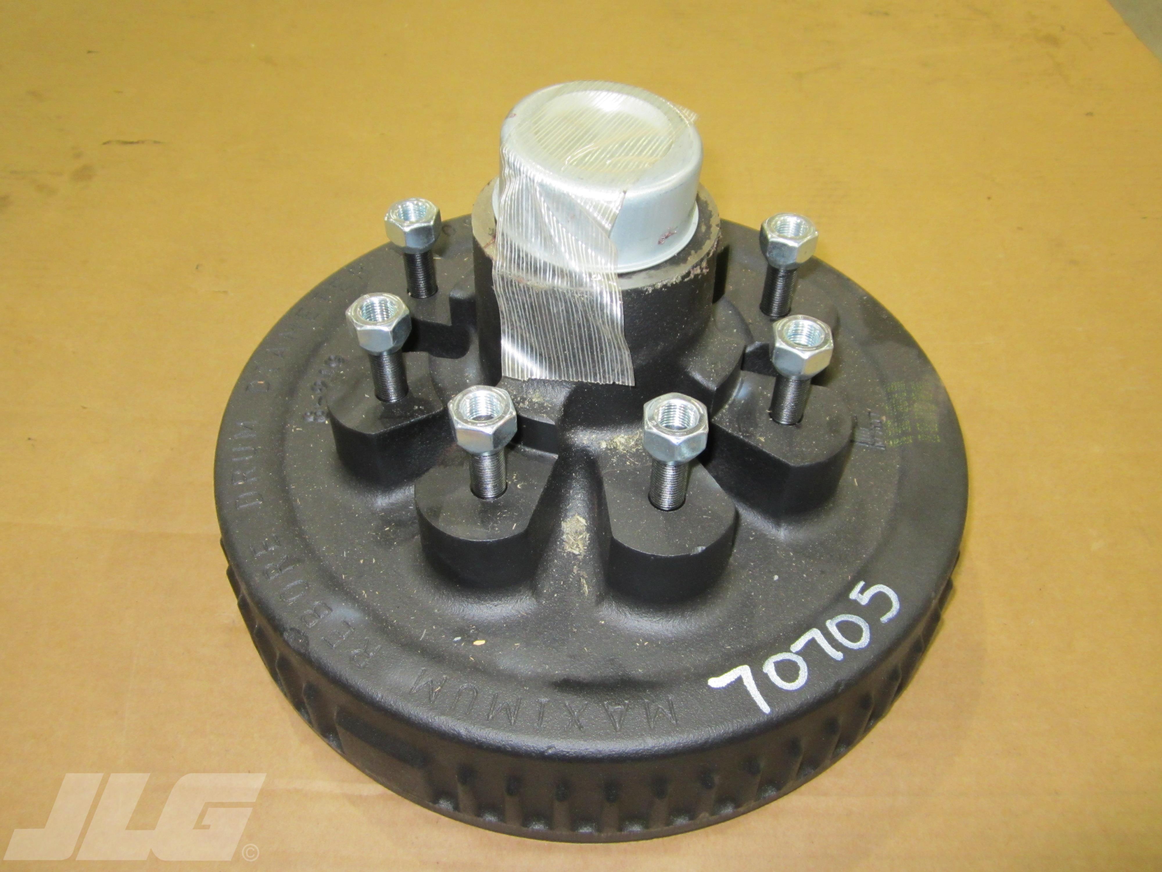 JLG Part # 70705 - HUB/DRUM 8 ON 6-1/2 BC COMPLET, EA JLG Part # 70705 - HUB/DRUM 8 ON 6-1/2 BC COMPLET, EA