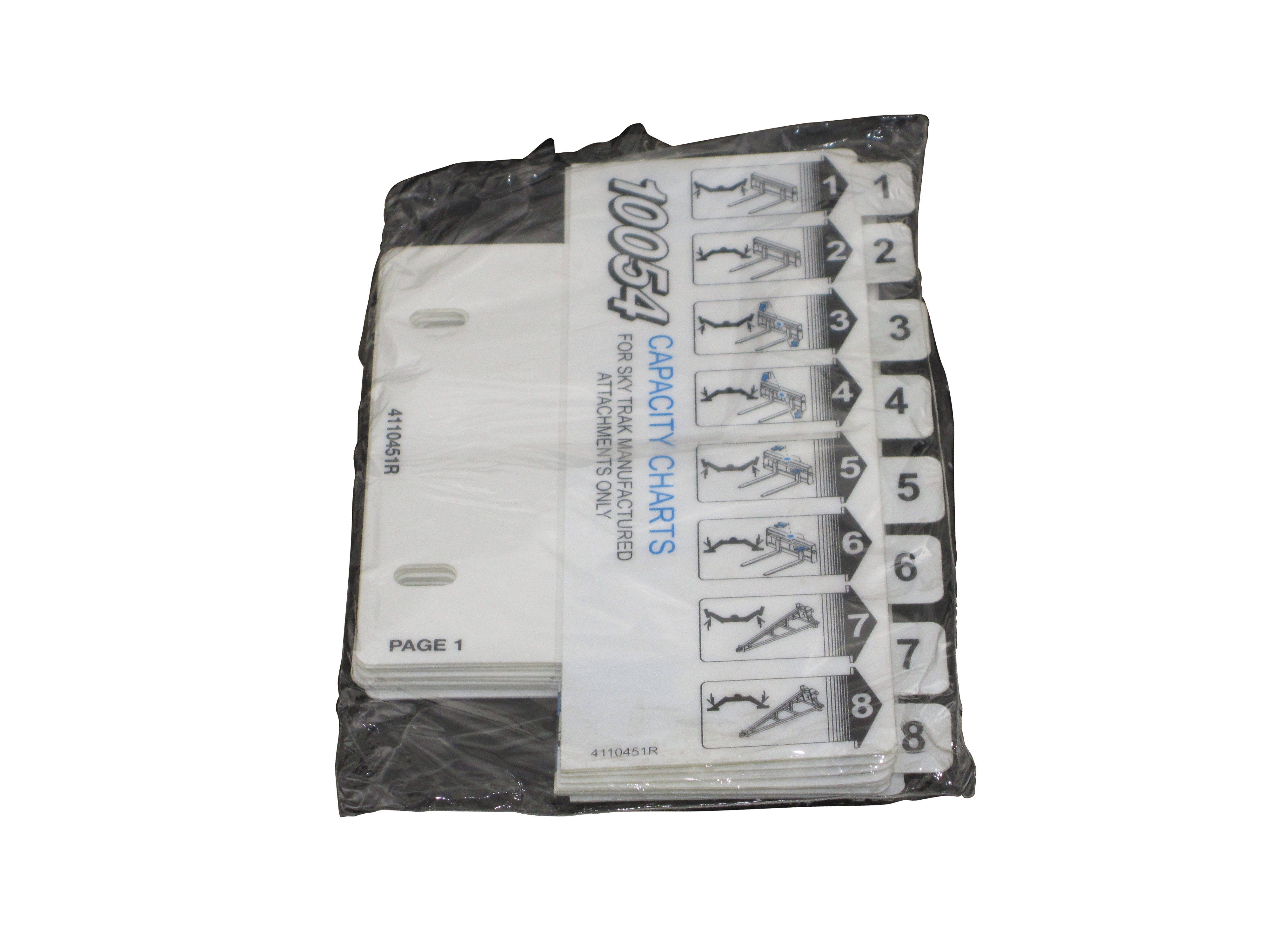 JLG Part # 7301678 | BOOKLET LOAD CHART N. AMERICA, EA