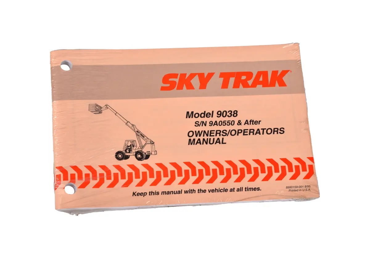 JLG Part # 8990159 | MANUAL OWNERS OPERATORS 9038, EA