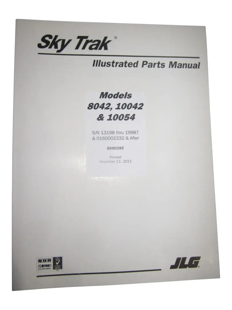 JLG Part # 8990395 | MANUAL PARTS MODEL 8042/10042/, EA