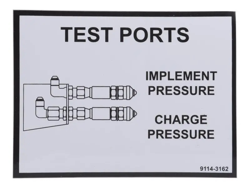 JLG Part # 91143162 | DECAL - TEST PORT, EA