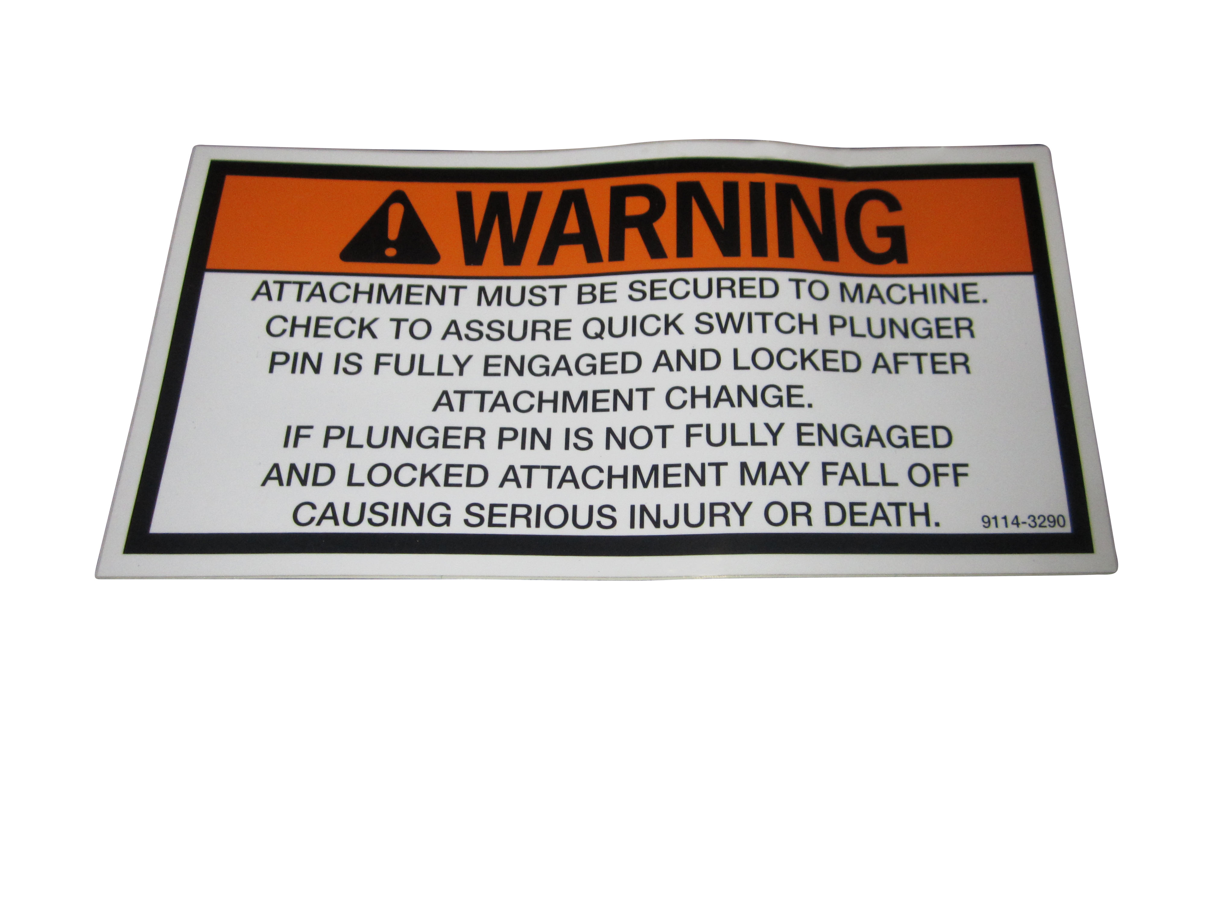 JLG Part # 91143290 | DECAL - WARNING, EA
