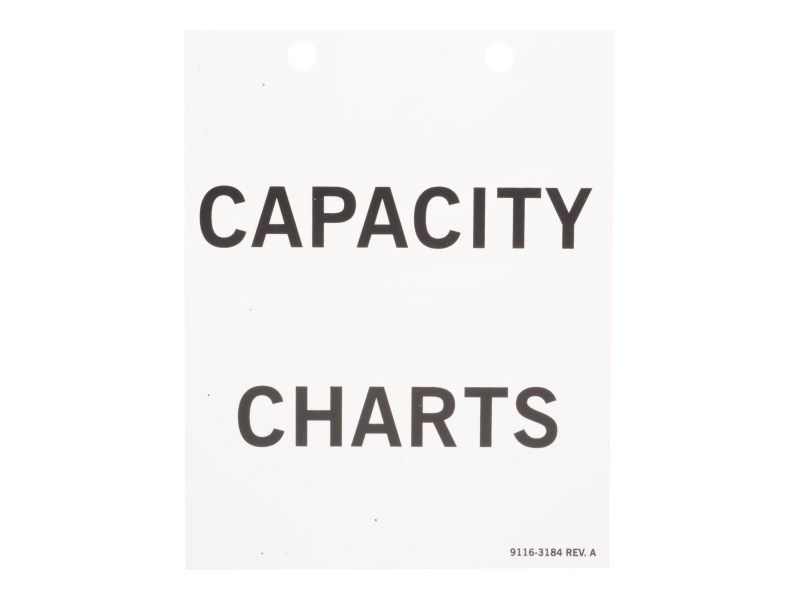 JLG Part # 91163184 | COVER - FOR CAP CHART, EA