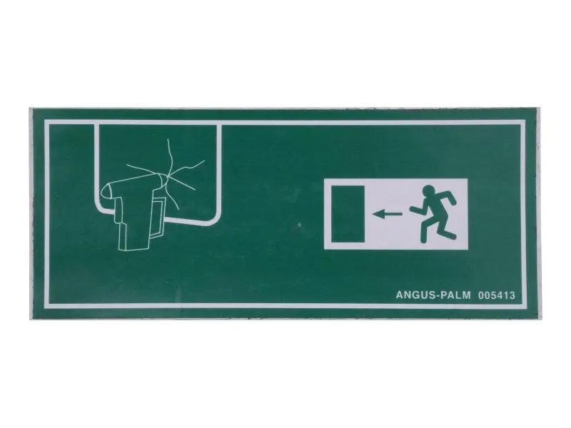 JLG Part # 91404299 | EMERGENCY EXIT DECAL, EA
