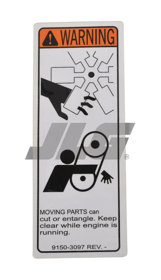 JLG Part # 91503097 | MOVING PARTS DECAL, EA