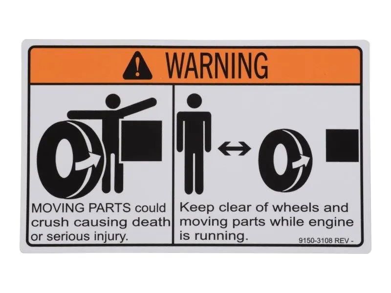 JLG Part # 91503108 | STEER WHEEL DECAL, EA