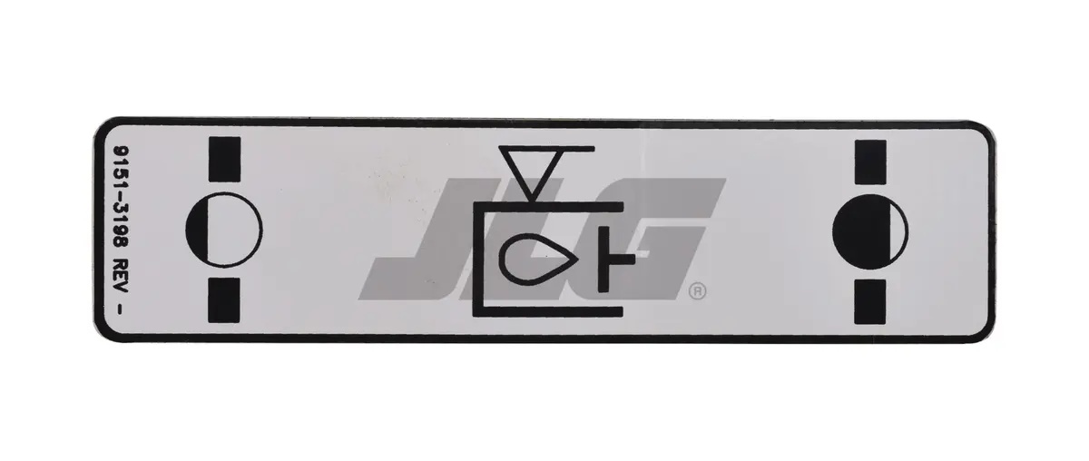 JLG Part # 91513198 | OIL LEVEL DECAL, EA