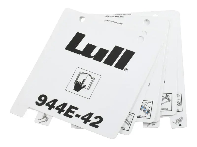 JLG Part # 1001106011 | LOAD,BOOKLET 944E-42, EA