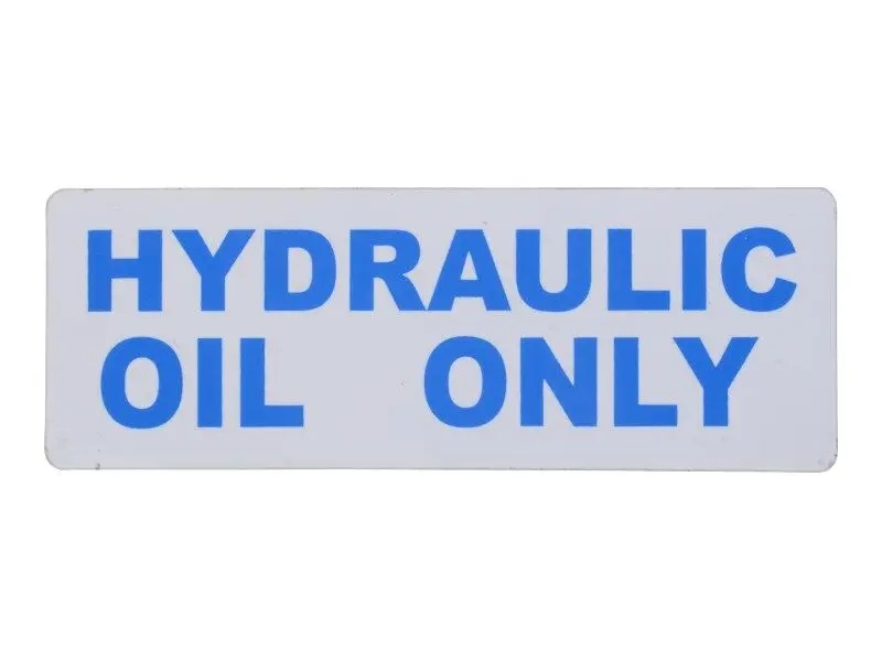 JLG Part # 10120988 | DECAL, HYDRAULIC OIL ONLY -, EA