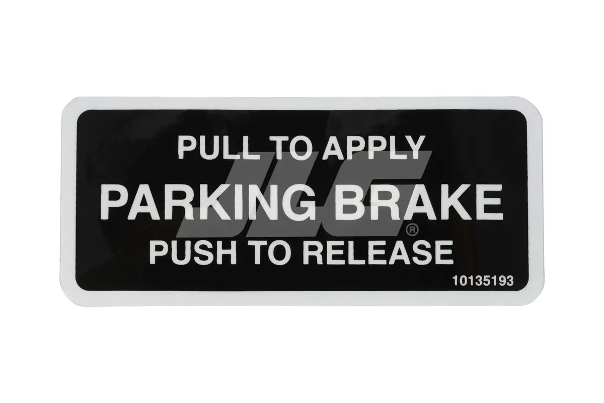 JLG Part # 10135193 | DECAL, PARKING BRAKE -, EA