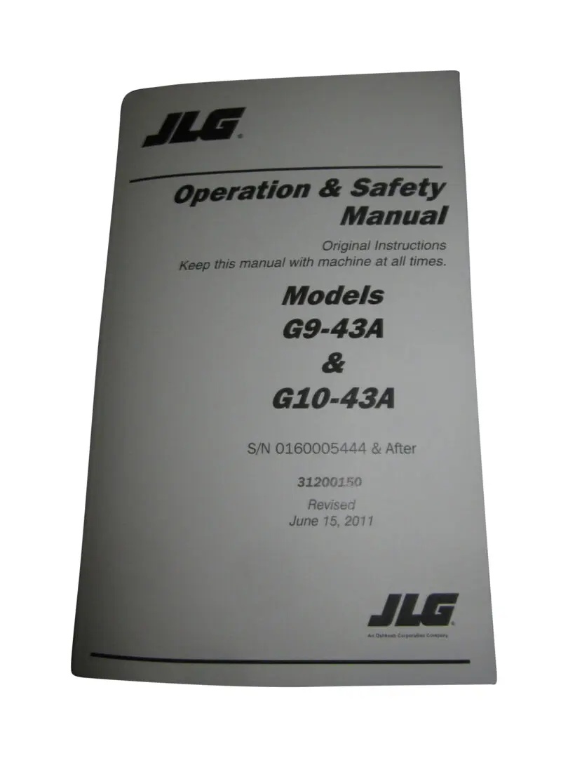 JLG Part # 31200150 | G9-43A OP S/N0160005444 PRES, EA