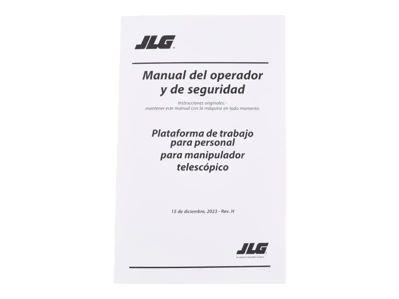JLG Part # 31200387 | PWP SPANISH OPERATOR/SAFETY, EA