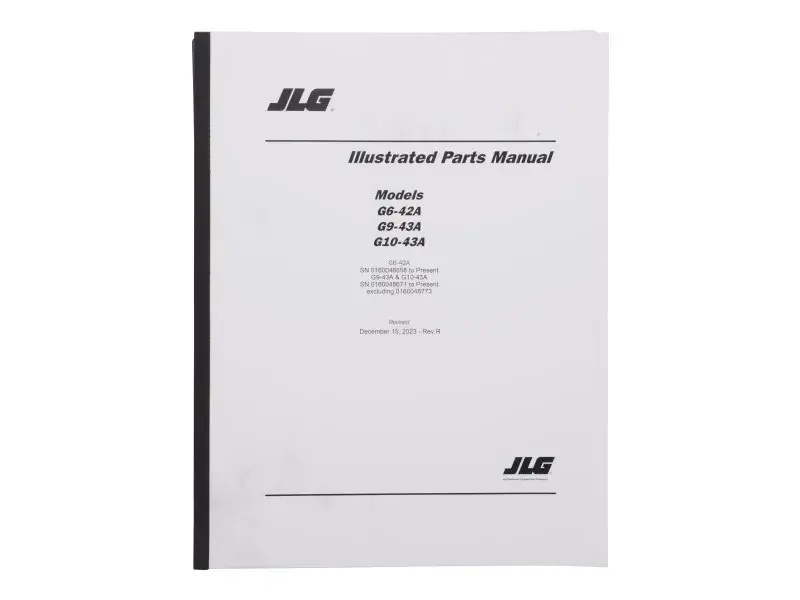 JLG Part # 31200727 | G6-42A, G9/10-43A PARTS MANUAL, EA