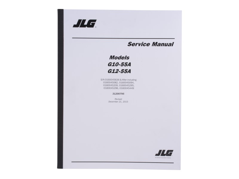 JLG Part # 31200795 | G10/12-55A C SERV MNL, EA