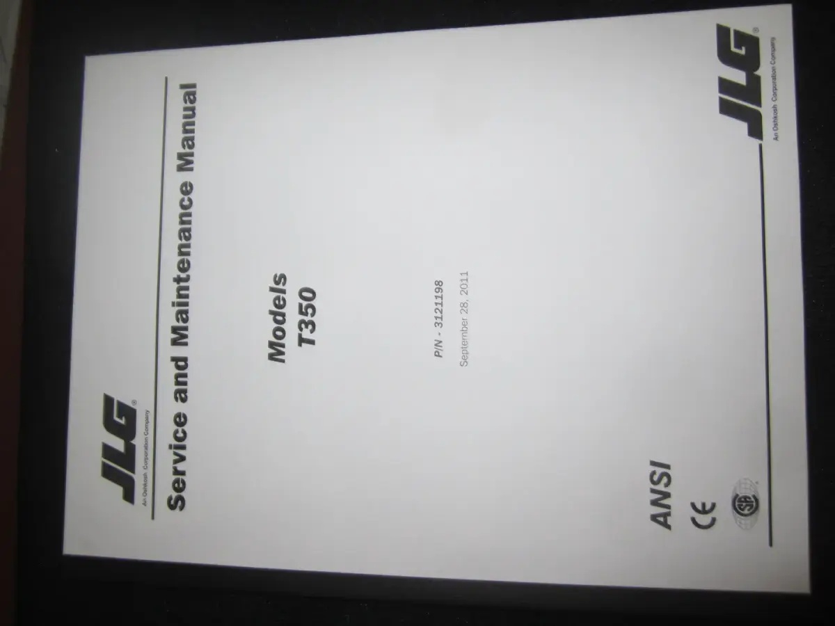 JLG Part # 3121198 | MANUAL, T350 GLOBAL SERVICE, EA