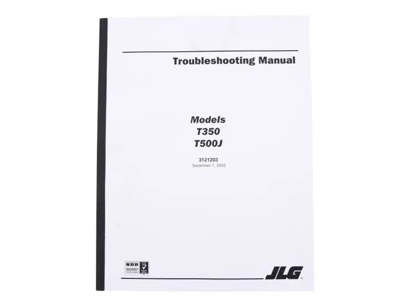 JLG Part # 3121203 | MNL,T350_T500J TROUBLESHOOTING, EA