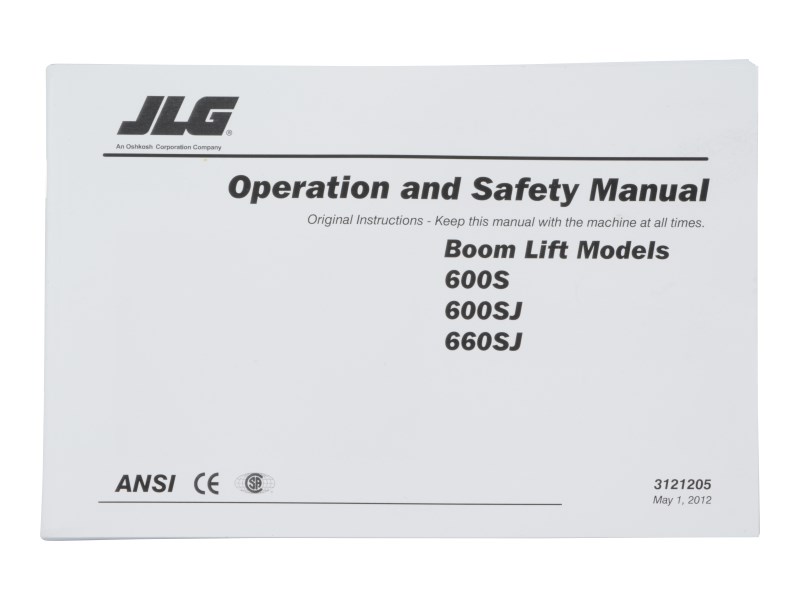 JLG Part # 3121205 | 600S GLOBAL OPERATORS, EA