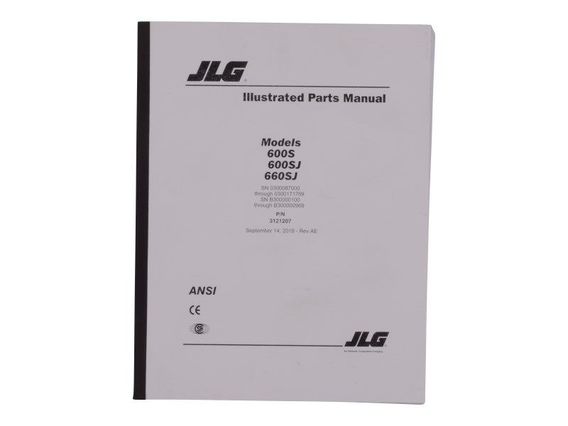 JLG Part # 3121207 | 600S GLOBAL PTS, EA