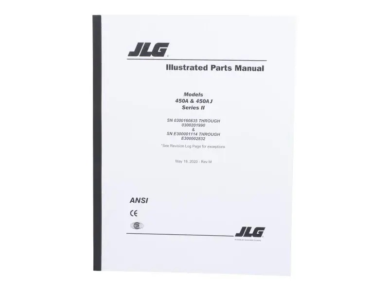 JLG Part # 3121291 | MNL, 450A SRII GLOBAL PARTS, EA
