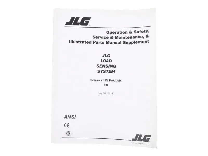 JLG Part # 3124288 | SUPPLEMENT, LSS SCISSOR, EA
