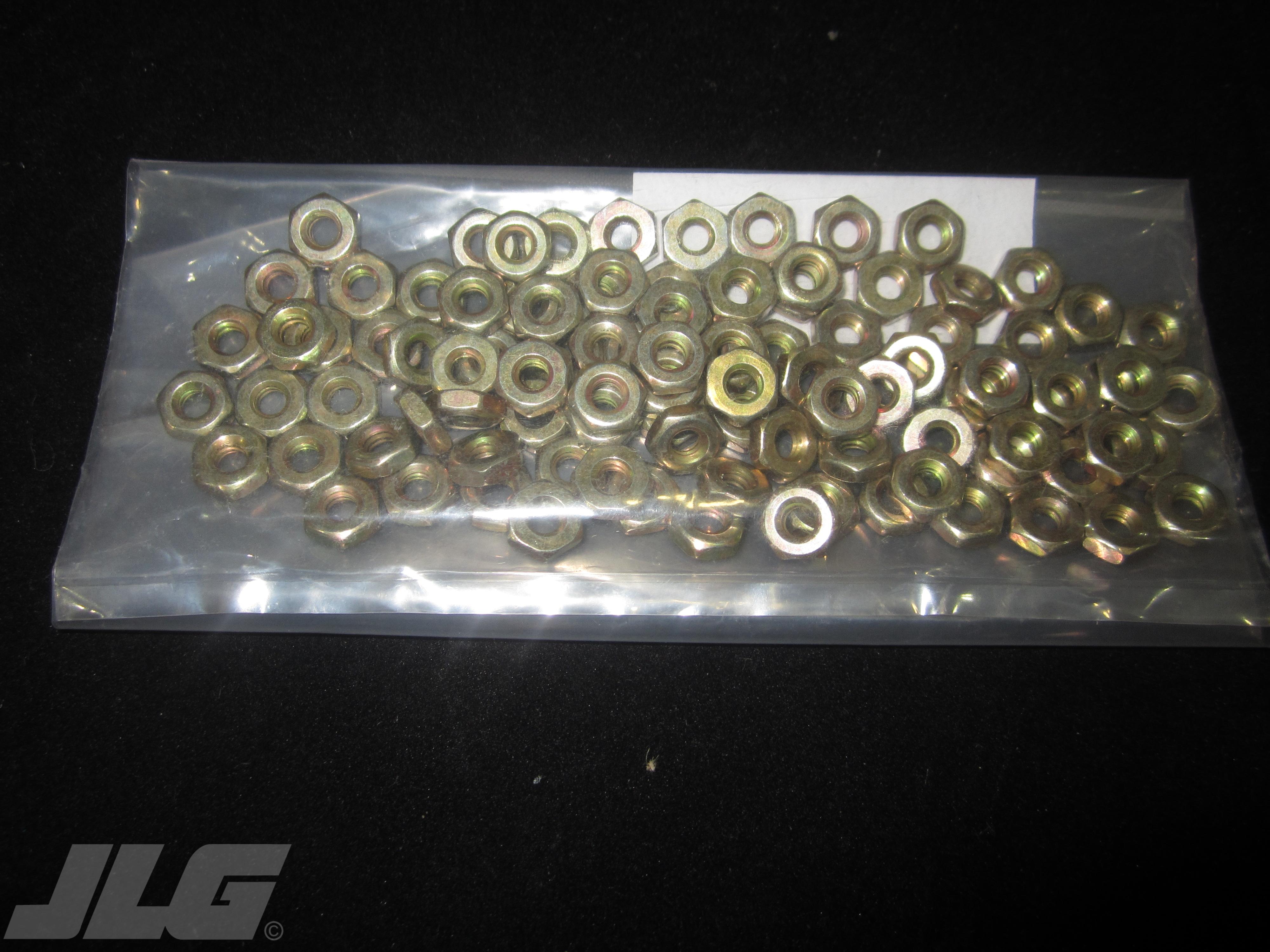 JLG Part # 3311001-100 - NUT HEX,10-24 REG HT,QTY=100, PK