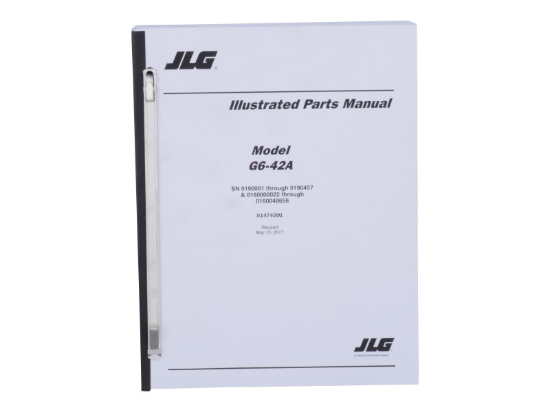 JLG Part # 91474001 | MANUAL, PARTS G6-42A, EA