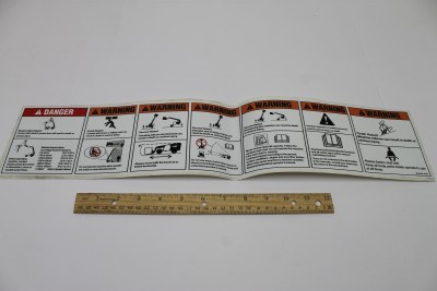 Genie Lift Part # 09.4618.1622GT - DECAL KIT,WARNINGS, EA