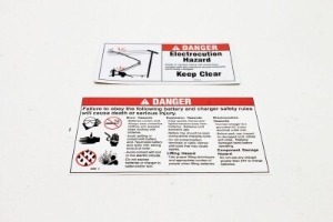 Genie Lift Part # 115088GT - DECAL KIT, INSTRUCTIONS, TZ50, WORDS, EA