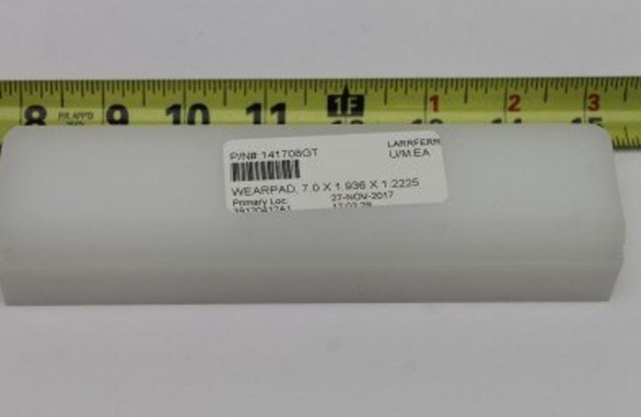 Genie Lift Part # 141708GT - WEARPAD, 7.0 X 1.936 X 1.2225, EA
