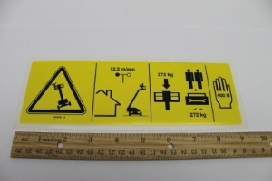 Genie Lift Part # 160578GT - DECAL, SYMB, MAX SIDE FRC, ZX135, CE, EA