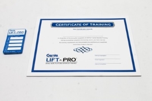 Genie Lift Part # 160585GT - KIT,TRNG CERT/CARD PACKS,AWP, EA