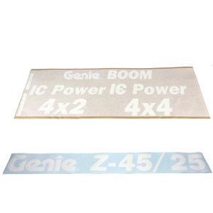 Genie Lift Part # 162236GT - DECAL KIT,Z45IC COMP,WORD,ANSI, EA