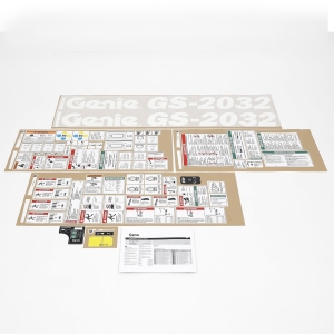 Genie Lift Part # 217252GT - DECAL KIT,2032 COMP.,WRD,ANSI, EA