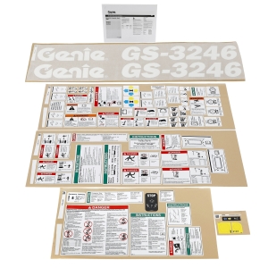 Genie Lift Part # 217262GT - DECAL KIT,3246 COMP.,WRD,ANSI, EA