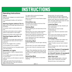 Genie Lift Part # 228710GT - DECAL INSTRUCTIONS AL4 AL5, EA