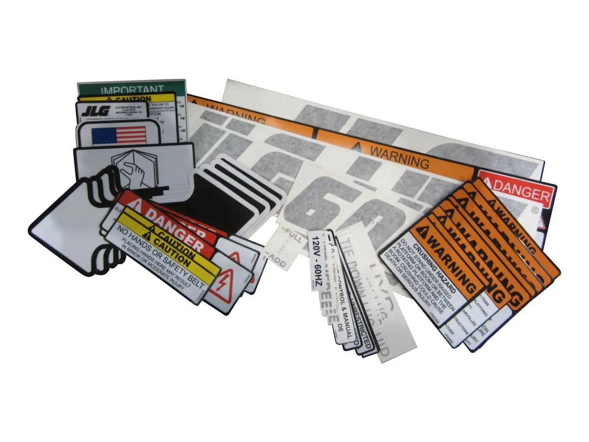 JLG Part # 2900633 | KIT,DECAL (60H,DOM)(BLK), EA