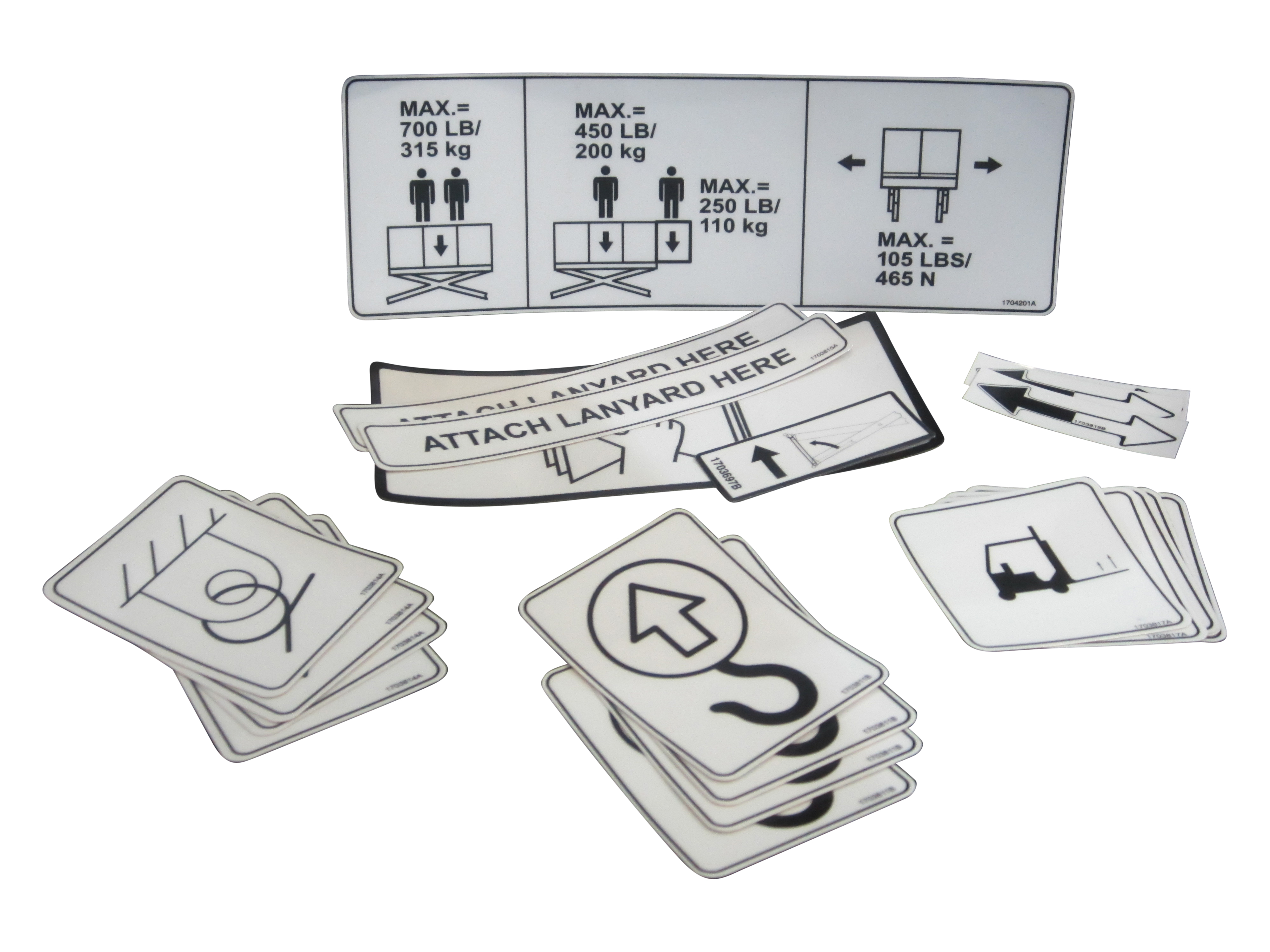 JLG Part # 2901779 | KIT,DECAL (ANSI), EA