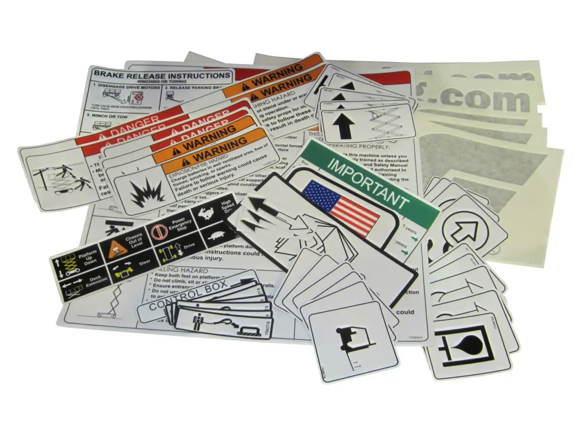 JLG Part # 2910251 | DECAL KIT (DOM,CSA) E3, EA