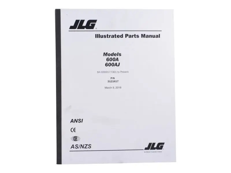 JLG Part # 3121617 | 600A GBL PARTS SN177361-PRES, EA