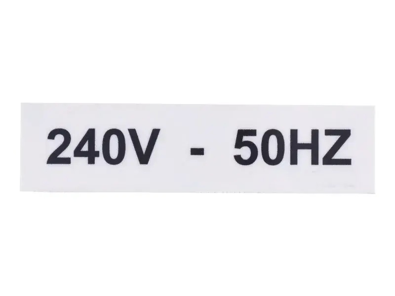 JLG Part # 3251242 | NAMEPLATE, 240V-50HZ, EA