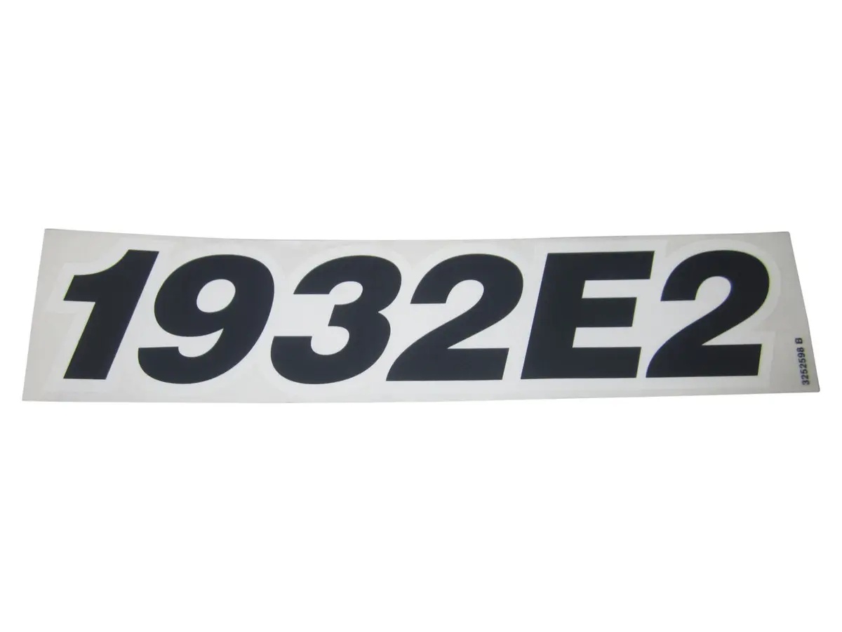 JLG Part # 3252598 | NAMEPLATE,MODEL TAG 1932E2, EA