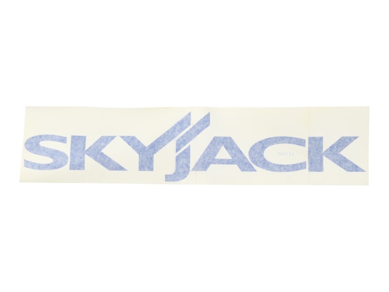JLG Part # SJ129773 | LABEL, SKYJACK MED BLUE, EA