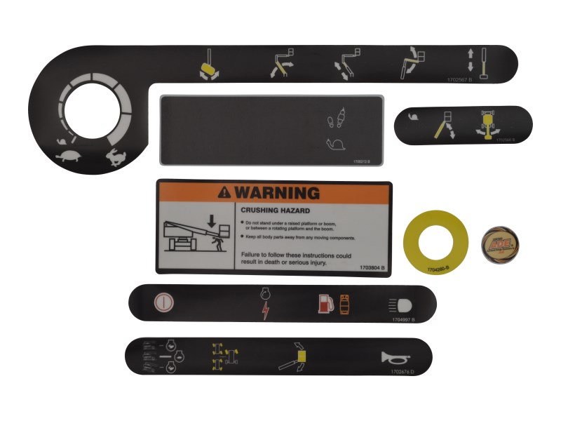 JLG Part # 2915133 | KIT,PLATFORM CONSOLE DECAL, EA