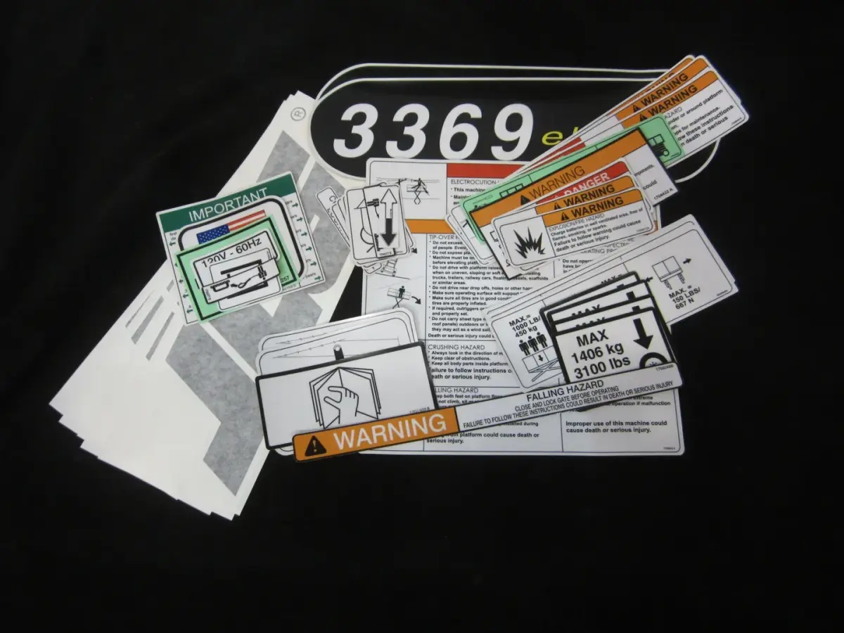JLG Part # 2910039 | DECAL KIT (DOM/CSA) 3369, EA