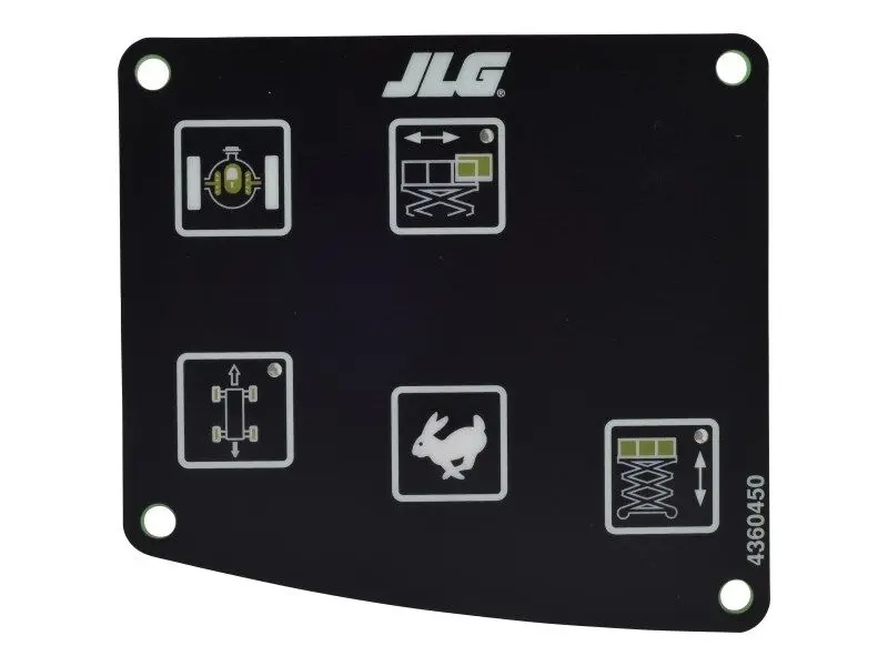 JLG Part # 4360450 | SWITCH,MEMBRANE PAD W/OUT TILT, EA