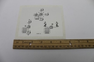 Genie Lift Part # 114116GT - DECAL,4WAY CONTROLLER, EA