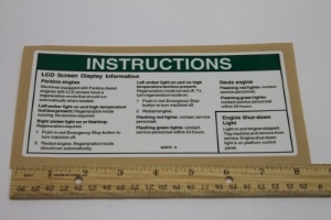 Genie Lift Part # 825579GT - DECAL, LCD, TIER 4, EA
